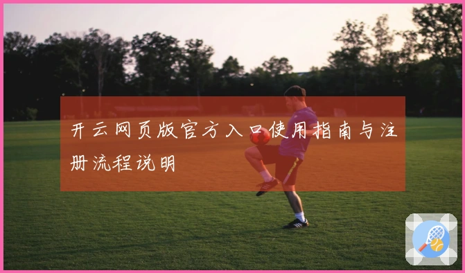 开云网页版官方入口使用指南与注册流程说明